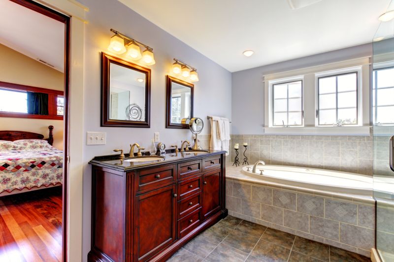Local Bathroom Cabinet Refacing pros at work